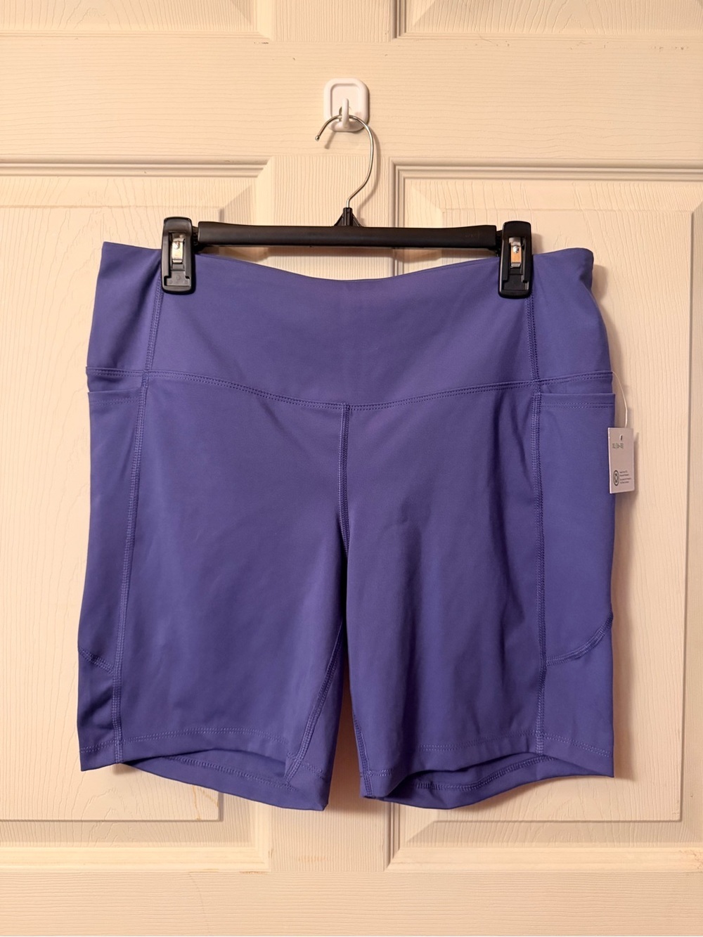 Athletic Works Purple High-Rise Bike Shorts